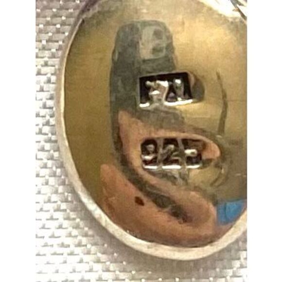 OQ# Natural Amethyst & White Agate & Sterling 925 Silver Bracelet - Picture 8 of 9